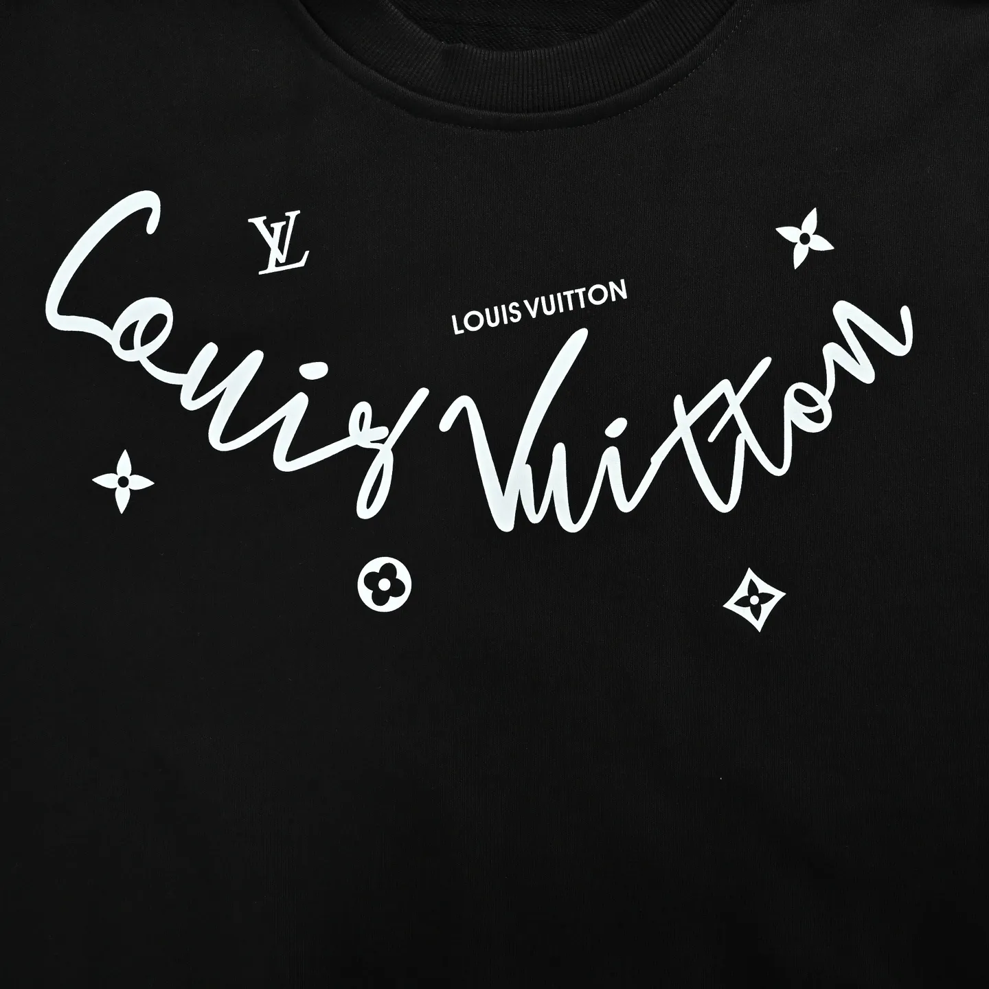 Louis Vuitton/Louis Vuitton 25Fw neckline signature crew neck sweatshirt